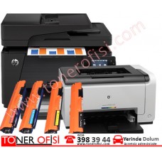 HP LaserJet CP1025 Toner Dolumu - Hp 126A Toner  CE310AD